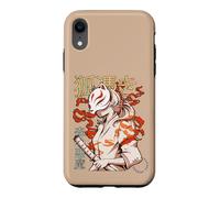 Carcasa para iPhone XR Aesthetic Japanese Kabuki Kitsune Mask Demon Samurai Girl