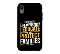 Carcasa para iPhone XR Agente de Seguros de Vida Divertido Diciendo educar