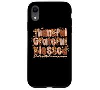 Carcasa para iPhone XR Agradecido Agradecido Bendito Dios Fiel Cada