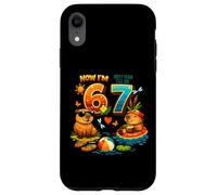 Carcasa para iPhone XR Ahora Estoy 6 El próximo año seré 7 Capibara 67 Meme Cumpleaños de niños