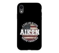 Carcasa para iPhone XR Aiken Carolina del Sur, Bandera Americana Vintage