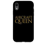 Carcasa para iPhone XR Aircraft Queen Military Air Force Jet Plane Pilot Wife