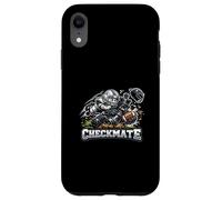 Carcasa para iPhone XR Ajedrez Divertido Fútbol Americano Jaque Mate Peón vs Rey