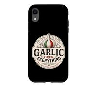 Carcasa para iPhone XR Ajo sobre Todo Divertido Amante De La Comida Italiana Humor