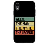Carcasa para iPhone XR Alex The Man The Myth The Legend - Cita Personalizada Divertida