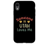 Carcasa para iPhone XR Alguien en Utah me ama Retro USA State US