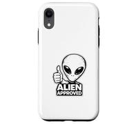 Carcasa para iPhone XR Alien Aprobado Thumbs Up Gráfico Divertido OVNI alienígena