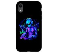 Carcasa para iPhone XR Alien Cyborg DJ Robot Grabar Techno Música Cool Aliens