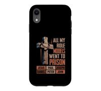 Carcasa para iPhone XR All My Role Models Went Pr Son Jesús Biblia Verso Religioso