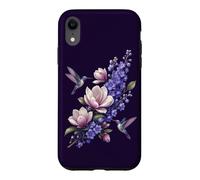 Carcasa para iPhone XR Amante de Las Aves botánicas Florales de Magnolia de colibrí
