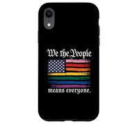 Carcasa para iPhone XR American Flag Gay Pride Month We The People Means Everyone