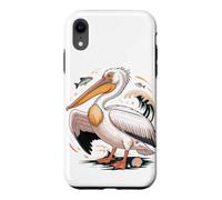 Carcasa para iPhone XR American White Pelican Sea Bird Birder