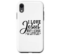 Carcasa para iPhone XR Amo a Jesús Pero yo Cristo Dios Cristiano Cruzar Hombres y Mujeres