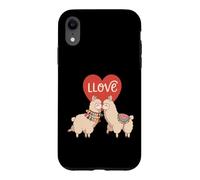 Carcasa para iPhone XR Amor Llamas Lindo Animal Pareja San Valentín Corazón Estética