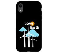 Carcasa para iPhone XR Amor Tierra Cambio climático Energía renovable Energía eólica