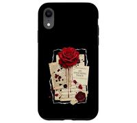 Carcasa para iPhone XR An Enduring Trace Dark Academia Gothic Bleeding Rose Vintage