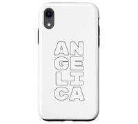 Carcasa para iPhone XR Angelica Personalized Retro Girls Custom Angelica Name