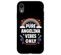 Carcasa para iPhone XR Angelina Vibes Only Cute Retro Girls Angelina Name