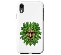 Carcasa para iPhone XR Antiguo Bosque Cara Pagana Naturaleza Espíritu Celta Popular Regalo