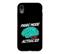 Carcasa para iPhone XR Anxiety Humor Panic Mode Activated Brain