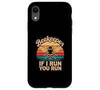 Carcasa para iPhone XR Apicultor If I Run You Run Humor Divertido de colmenar de Abejas