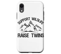 Carcasa para iPhone XR Apoyo a la Vida Silvestre Raise Twins Divertido Regalo para mamá y papá