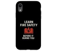 Carcasa para iPhone XR Aprender Seguridad contra Incendios | Concientización de Seguridad Motivacional de