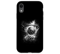 Carcasa para iPhone XR Aro de Baloncesto flameante Fiery and Slam Dunk