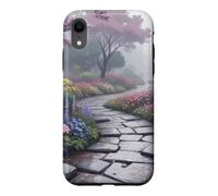 Carcasa para iPhone XR Arte de Camino Floral del jardín Secreto japonés