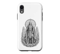 Carcasa para iPhone XR Arte de Nuada Celtic Silver Hand Warrior King Line