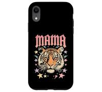 Carcasa para iPhone XR Arte gráfico de Mama Tiger Face Rebel Mom Wild Animal