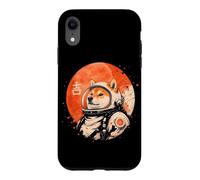 Carcasa para iPhone XR Arte Minimalista japonés 70s Retro Space Shiba Inu Dog