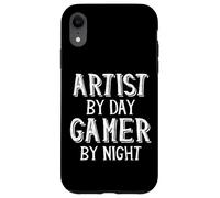 Carcasa para iPhone XR Artist by Day Gamer by Night Video Game Graphic Art Gaming
