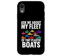 Carcasa para iPhone XR Ask Me About My Fleet of Tiny Plastic Boats 3D Printing Fun