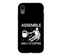 Carcasa para iPhone XR Assemble Dad Coffee Funny DIY Assembly Schematic