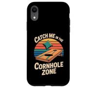 Carcasa para iPhone XR Atrápame en la Zona de Cornhole Bean Bag Fun