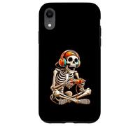 Carcasa para iPhone XR Auriculares Esqueleto Jugar Videojuegos Gamer GameAddict