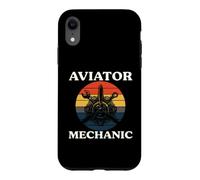 Carcasa para iPhone XR Aviator Mechanic Retro Aircraft Engine Aviation
