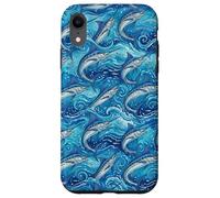 Carcasa para iPhone XR Azul Marlin Pesca Big Game Fisherman Fish Pattern