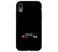Carcasa para iPhone XR Backyard Chickens Estilo de Vida Pollo Guardián Vida Aves de Corral