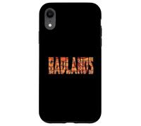 Carcasa para iPhone XR Badlands Coloridas Formaciones Rocas Clásicas Letras en Negrita