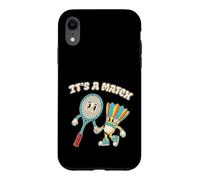 Carcasa para iPhone XR Bádminton Amor Retro Vintage It's A Match