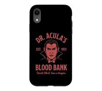 Carcasa para iPhone XR Banco de Sangre del Dr. Acula: Drácula Espeluznante Vampiro Halloween