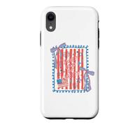 Carcasa para iPhone XR Bandera con Lazo de Sweet Land of Liberty Patriotic Coquette, EE. UU.