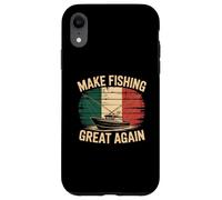 Carcasa para iPhone XR Bandera de Italia Retro Vintage Que Hace Que la Pesca Sea Genial de Nuevo