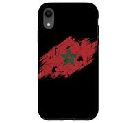 Carcasa para iPhone XR Bandera de Marruecos Gráfico Grunge Envejecido