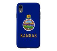 Carcasa para iPhone XR Bandera del Estado de Kansas The Sunflower State City Topeka Pride