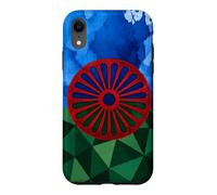 Carcasa para iPhone XR Bandera del Pueblo romaní, Bandera Gitana, geométrica, Patrimonio romaní