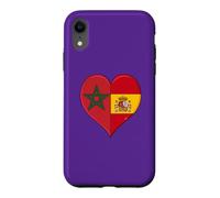 Carcasa para iPhone XR Bandera España Marruecos Aficionados Marroquíes Españoles