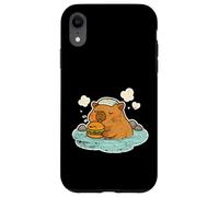 Carcasa para iPhone XR Baño Relajado Capybara Burger Onsen